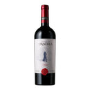Sticlă de vin roșu sec Legend of Dracula Merlot de la Purcari, prezentată pe fundal neutru.