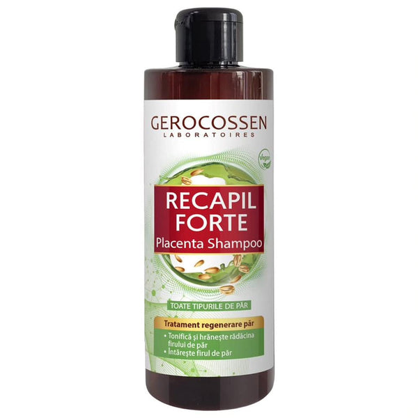 Sampon tratament regenerare par cu placenta Recapil Forte, 400 ml, Gerocossen - Delumani - Magazin Online Romanesc 