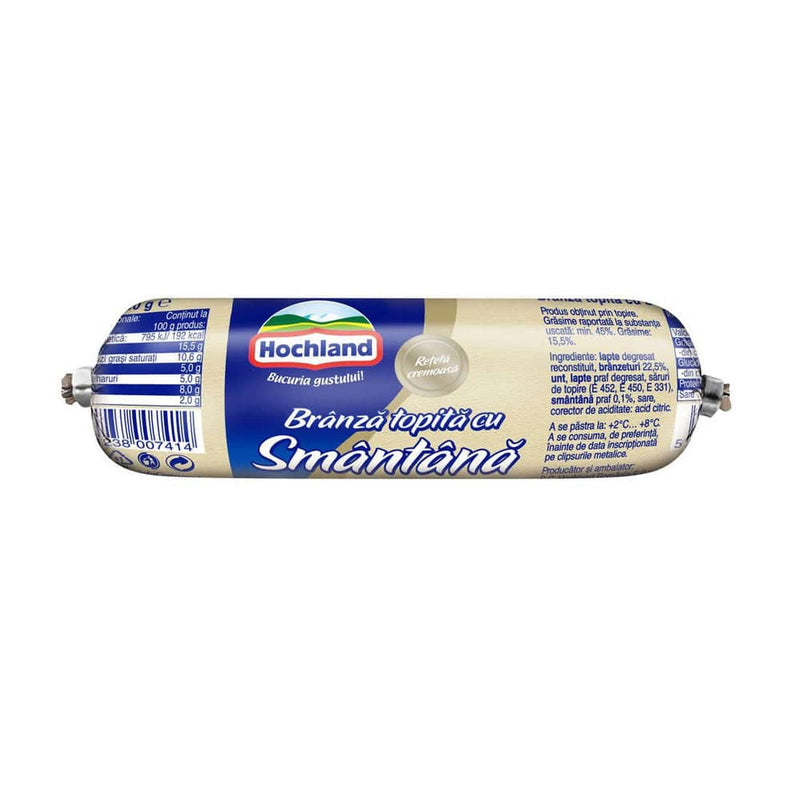 Branza topita baton Hochland cu smantana ( 3 batoane) - Delumani - Magazin Online Romanesc 