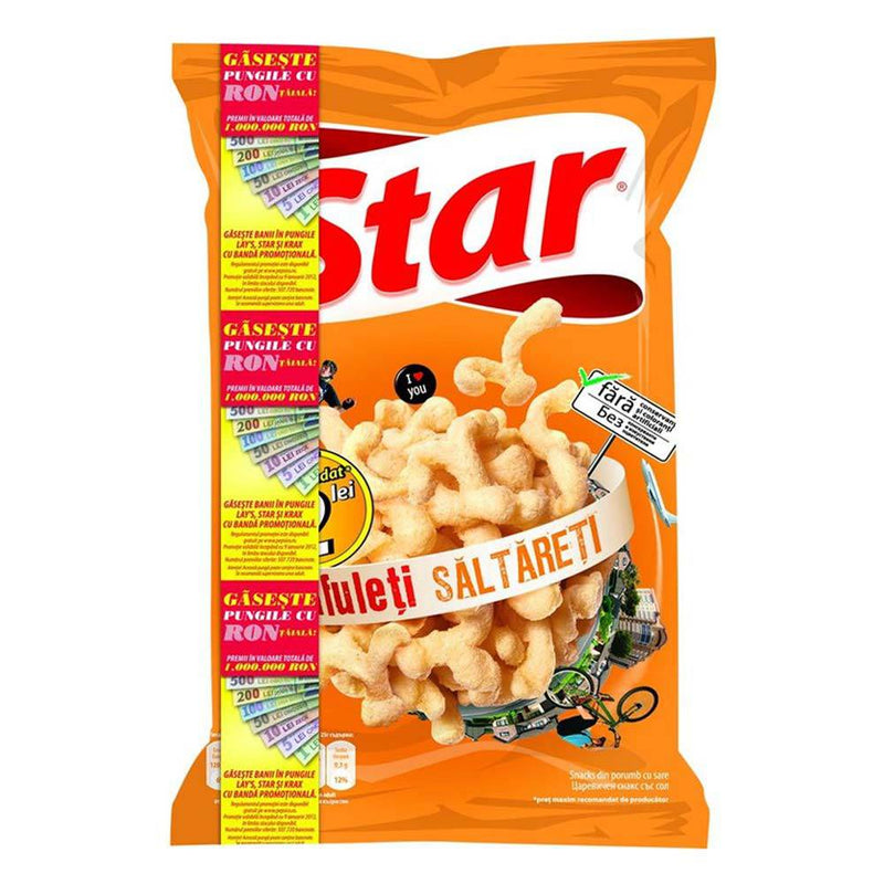 Pufuleti Star saltareti cu sare - Delumani - Magazin Romanesc 
